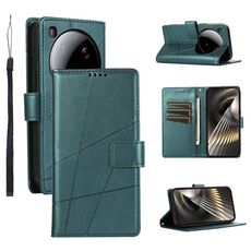 Per Xiaomi 15 Ultra PU Custodia per telefono in vera pelle con trama in rilievo (verde)