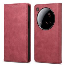 Per Xiaomi 15 Ultra Business Custodia per telefono in pelle magnetica RFID tinta unita (rosso)