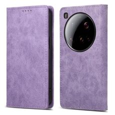 Per Xiaomi 15 Ultra Business Custodia per telefono in pelle magnetica RFID tinta unita (viola)