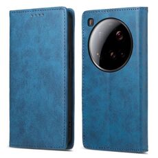 Per Xiaomi 15 Ultra Business Custodia per telefono in pelle magnetica RFID tinta unita (blu)