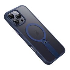 Per iPhone 16 Pro Max Supporto Rotante Magnetico MagSafe Custodia per Telefono (Blu)