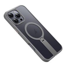 Per iPhone 16 Pro Max Supporto Rotante Magnetico MagSafe Custodia per Telefono (Grigio)
