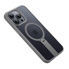 Per iPhone 15 Pro Supporto Rotante Magnetico MagSafe Custodia per Telefono (Grigio)