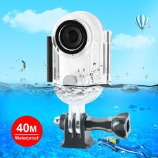 Per Insta360 GO 3 PULUZ Custodia impermeabile subacquea da 40 m con adattatore di base e vite (trasparente)
