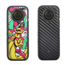 Sunnylife IST-TZ485 per DJI Insta360 X3 Telecamera panoramica Adesivi per pellicole raschianti di protezione in PVC (Hip-hop + Carbon Pattern Black)