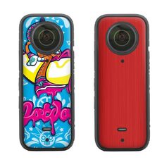Sunnylife IST-TZ485 per DJI Insta360 X3 Fotocamera panoramica Pellicola raschietto per protezione in PVC Adesivi (Pirata + Disegno rosso)