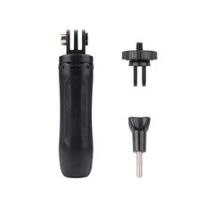 Supporto per treppiede pieghevole multifunzionale, monopiede per selfie, per GoPro, Insta360, DJI e altre action camera, lunghezza: 12-23 cm (nero)