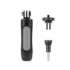 Supporto per treppiede pieghevole multifunzionale, monopiede per selfie, per GoPro, Insta360, DJI e altre action camera, lunghezza: 12-23 cm (grigio)