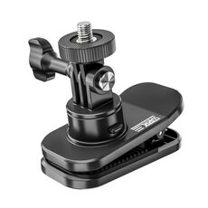 STARTRC Supporto per ventosa magnetica con clip per zaino con rotazione di 360 gradi (nero)