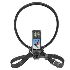 Staffa STARTRC Lazy Neck Vlog FPV POV regolabile con fascia toracica per action cam DJI / GoPro / Insta360 / Smartphone (Nero)