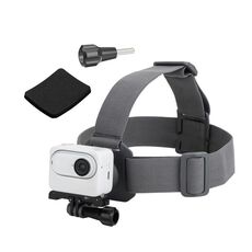 Sunnylife TD672 Fascia per la testa regolabile Vlog POV Cintura di montaggio per GoPro, Insta360, DJI Osmo Action e altre action camera (Grigio)