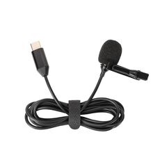Per Insta360 X4 Sunnylife Lavalier Clip Type-C Microfono di registrazione (Nero)