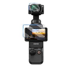 Per DJI OSMO Pocket 3 STARTRC 2 pezzi 2 in 1 protezione per lenti in vetro temperato + pellicola per schermo (trasparente)