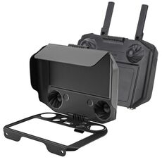 Per DJI RC Pro Sunnylife 2 in 1 Controller Protector Cappa parasole Protezione schermo Monitor Parasole (Nero)