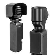 Per DJI OSMO Pocket 3 STARTRC 2 in 1 Gimbal Copriobiettivo per fotocamera Parasole (Nero)