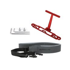 Per DJI RC 2/1 Sunnylife ZJ764 Controller Maniglia Supporto lombare Montaggio da tavolo Tracolla Gancio Staffa di sospensione (Rosso)