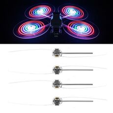 Per DJI Mavic 3 Pro STARTRC Coppia lampada flash LED a colori eliche a basso rumore (trasparente)