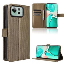 Per ASUS Zenfone 12 Ultra Custodia in pelle con texture a diamante (marrone)