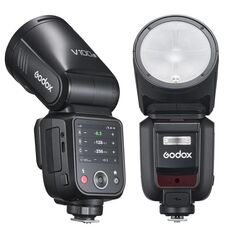 Godox V100 Flash Speedlite TTL a testa tonda per Sony (spina)