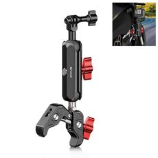 PULUZ Manubrio Moto Morsetto per Granchio Supporto per Asta del Braccio Magico