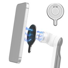 PULUZ per Insta360 FLow Gimbal Adattatore magnetico MagSafe Supporto per telefono (argento)