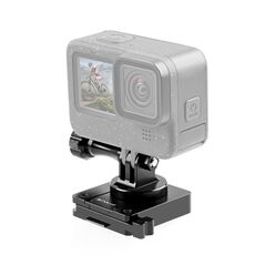 PULUZ Staffa a sgancio rapido in alluminio Supporto per casco NVG per GoPro e altre action camera (Nero)