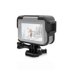 Per Insta360 Ace Pro PULUZ Telaio adattatore di espansione gabbia in plastica con base per pattino freddo (nero)