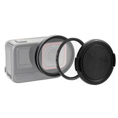 Per Insta360 Ace Pro PULUZ Anello adattatore filtro obiettivo UV da 52 mm con copriobiettivo (nero)