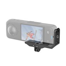 Per Insta360 X4 PULUZ Tiro verticale orizzontale Staffa a L in metallo a sgancio rapido (Nero)