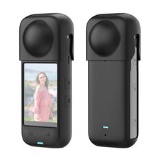 Per Insta360 X4 PULUZ Custodia protettiva in silicone antipolvere per tutto il corpo (nera)