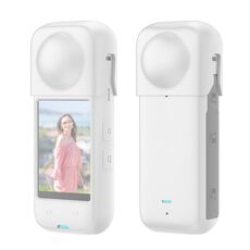 Per Insta360 X4 PULUZ Custodia protettiva in silicone antipolvere per tutto il corpo (bianca)