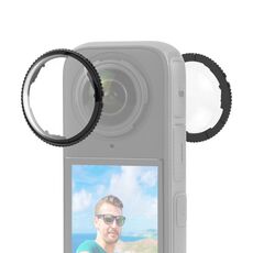 Per Insta360 X4 PULUZ rotazione lente in vetro ottico copertura protettiva (trasparente)