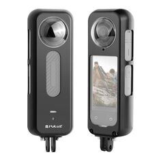 Per Insta360 X4 PULUZ Custodia protettiva in metallo per gabbia Rig con protezione per lente (nero)