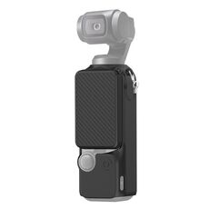 Per DJI OSMO Pocket 3 PULUZ 2 in 1 Custodia in silicone con cinturino (nero)