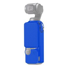 Per DJI OSMO Pocket 3 PULUZ 2 in 1 Custodia in silicone con cinturino (blu)