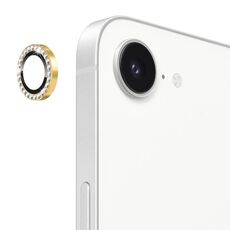 Per iPhone 16e ENKAY AR Antiriflesso Anello di Diamanti Individuale Obiettivo della Fotocamera Pellicola Completa in Vetro (Oro)