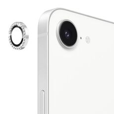 Per iPhone 16e ENKAY AR Antiriflesso Anello di Diamanti Individuale Obiettivo della Fotocamera Pellicola Completa in Vetro (Argento)