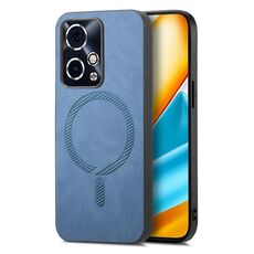 Per Honor 90 GT 5G Retro Magsafe Custodia per telefono con cover posteriore in PU magnetica (blu)