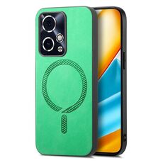 Per Honor 90 GT 5G Retro Magsafe Custodia per telefono con cover posteriore in PU magnetica (verde)