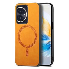 Per Honor 100 Retro Magsafe Custodia per telefono con cover posteriore in PU magnetica (giallo)