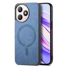 Per Honor X50i+ Retro Magsafe Custodia per telefono con retro magnetico in PU (blu)