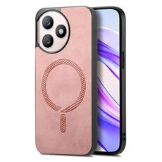 Per Honor X50i+ Retro Magsafe Custodia per telefono con retro magnetico in PU (rosa)