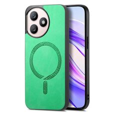 Per Honor X50i+ Retro Magsafe Custodia per telefono con retro magnetico in PU (verde)