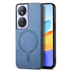 Per Honor Play 50 Plus 5G Retro Magsafe Custodia per telefono con retro magnetico in PU (blu)