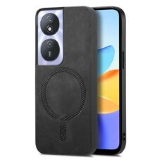 Per Honor Play 50 Plus 5G Retro Magsafe Custodia per telefono con retro magnetico in PU (nero)
