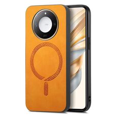 Per Honor X50 Retro Magsafe Custodia per telefono con retro magnetico in PU (giallo)