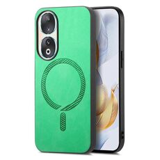 Per Honor 90 Retro Magsafe Custodia per telefono con retro magnetico in PU (verde)