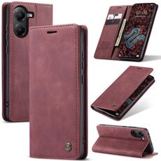 Per Xiaomi Poco X7 Pro CaseMe 013 Custodia per telefono in pelle con flip orizzontale multifunzionale (rosso)