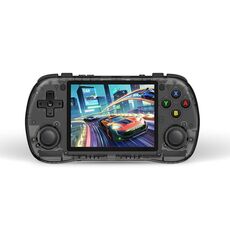 POWKIDDY X35H 3.5" Videogioco portatile con sensore Hall Joystick Console di gioco portatile 128G Nero Trasparente