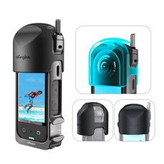 Per Insta360 X3 aMagisn Accessori per telaio protettivo in gabbia per conigli in metallo, specifiche: con copriobiettivo
